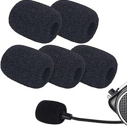 kh Lapel Microphone Windscreen, Mini Size Headset Microphone Foam Cover, Mic Foam Covers for Variety of Headset Microphone, Sponge Material, Noise Reduction (Pack of 5)-image-64