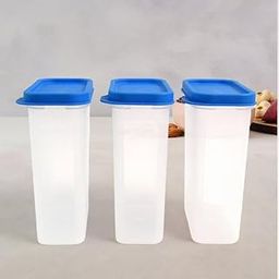 Aekatray plastic see-through kitchen food storage containers home Storage & organization stackable box unbreakable multi Storage box plain airtight 3 pcs-image-59