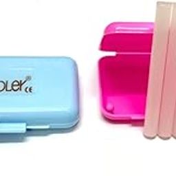 ADDLER Dental Ortho Wax for Braces, Multi-Scented, Relieves Gum Irritation & Pain, Soft & Comfortable, Ideal for Braces Wearers. Pack of 2. (ASSORTED COLOURS & FLAVOURS)-image-0
