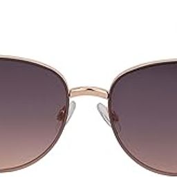 Rose Gold & Brown Toned UV Protected Cateye Sunglasses For Women-image-41