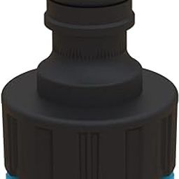 DIVINE TREE Dual Universal Tap Connector For Threaded Tap 1/2 And 3/4 inch Pipe Adaptor Garden Water Hose Quick Connector for Garden Hose Pipe Fitting (Black:Blue)-image-63