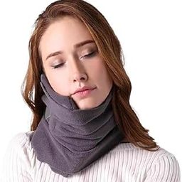 VAUGHN Travel Neck Pillow Scarf|Soft Memory Foam Neck Support Pillow for Sleeping|Portable Washable Travel Pillow for Airplane,Car,Train|Compact Travel Sleep Pillow for Neck Pain Relief (Unisex)-24