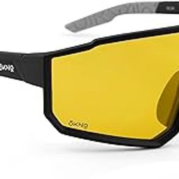 Eyewearlabs Sunglasses For Men & Women | Polarized Sports Over-Sized Unilens Wrap-Around Branded Stylish Spectacles | 100% UV Protection Shades | Cricket Sports Cycling Driving Trekking & More-10