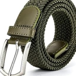 Army Green cotton fabric belt for women-image-14