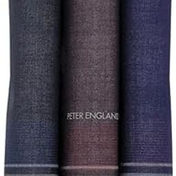 peter england Men's Cotton Dark Casual Style Handkerchief (Pack Of 3), Multicolor-picture-29