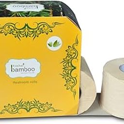 Kosher Bamboo Toilet roll - 4 Rolls In a Pack - Made of pure Bamboo Pulp - 3 Ply - (Approx 420 Pulls Each)150 GMS Each-image-17