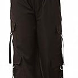 Women's High Waist Baggy Cargo Pants | 6-Pocket Loose Fit Utility Trousers | Wrinkle-Resistant & Breathable Fabric | Stylish Outdoor & Casual Wear-image-20