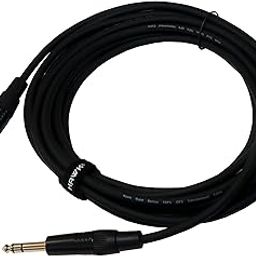 HAWK PROAUDIO SMSG016 Gold Series Interconnect Cable with Tie, 0.63 cm (1/4 Inch) - 5 Meter (Black)-23