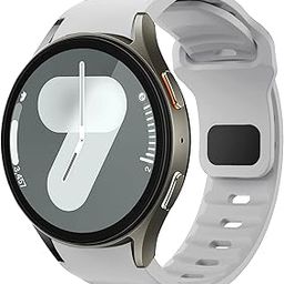 Compatible with Sam sung Galaxy Watch 7 6 5 4 Strap/Galaxy Watch 6 Classic 47mm 43mm/Watch 5pro 45mm,No Gap Silicone Soft Band for Galaxy Watch 4 classic 46mm 42mm Belt(Not Include Watch)-image-42