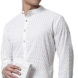 Men Embroidered Kurta with Churidar-picture-1