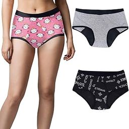 Essentials Period Panties Medium to Heavy Flow No Pad Required Anti Microbial, Menstrual Underwear Period Panty Briefs for Women Easy to Wash, Leak Proof, Reusable and Absorbent Skin-picture-50