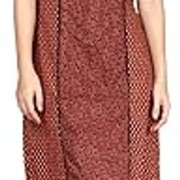 Cotton Nighty Maxi for Women with Side Pocket | V-Neck Printed Short Sleeves Full Length Night Wear Gown-image-69