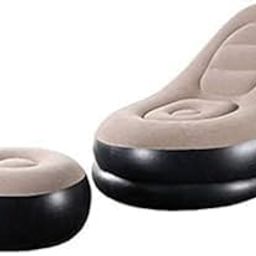 Vasuhoxy | Inflatable Recliner Sofa with Electric Pump | 2-in-1 Sofa Chair with Footstool | for Ultimate Relaxation Lounge Chair with Footstool Durable Material, Portable Ideal for Home, Office-8