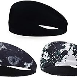 Lnrueg Sweat Band Moisture Wicking 3PCS Lightweight Workout Headband Sport Headband Running Headband Thin Soft Fitness-picture-16