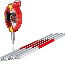 Indian Enterprise 20-23 Mini Prism with Folding Poles in 4 Parts for Total Station Land Survey-2