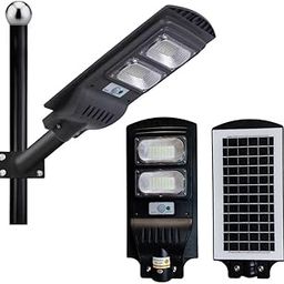 Street Light 60watts Led Power, 10w Brightness, All in One - Automatic Operations with Motion Sensor and IP65 Waterproof with Remote for Outdoor Use (Black,Plastic)-34