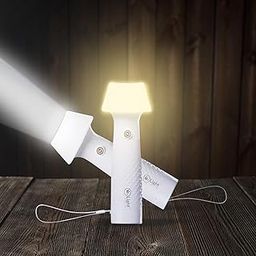 Mr.Light 2-in-1 Rechargeable Torch / Emergency Lantern, Li-ion Battery, Type-C, Brightness Adjustment, Warm & Cool Lights, Charge Indicator, for Gifting, Camping, Indoor & Outdoor Usage MRGD007-39