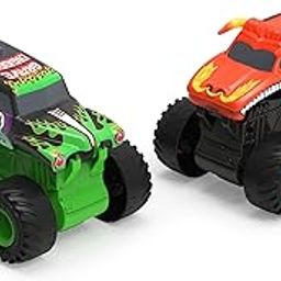 Monster Jam, 2-Pack Official Grave Digger and El Toro Loco Clip & Flip Monster Trucks, 1:43 Scale-image-57