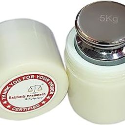 Baijnath Premnath 5000g (5kg) OIML M2 Class Stainless Steel Standard Test weight for Testing & Calibration with NABL Certificate, Precision 800mg with ABS container-21