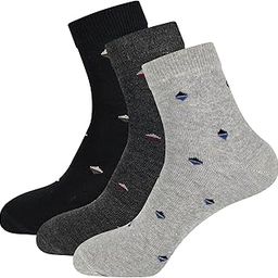 Cotton Lycra Ankle Socks for Men & Women, Odour Free & Breathable (Pack of 3) (Charcoal, Grey, Black)-12