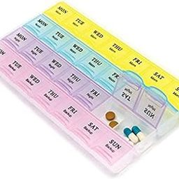 SpiderJuice Weekly 4 Times a Day (Morning + Afternoon + Evening + Night) Pill Medicine Storage Box Organizer Planner to Take Your Pills on Time for Elders, While Traveling, Adults, Kids, Lazy People (Single Box)-picture-21