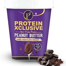 Protein Xclusive Dark Chocolate Creamy Peanut Butter | 24g Protein | Healthy Spread for Gym, Breakfast & Snacking | 500g Jar-image-6