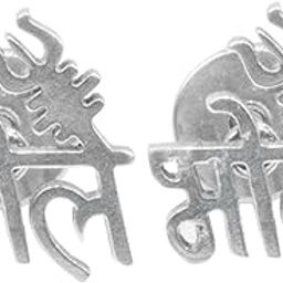 Religious Jewelry Lord Shiv Bhole Trishul Piercing Jewelry Stainless Steel Stud Earring Silver Stud Earring-image-4