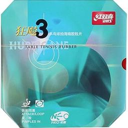 DHS NEO Hurricane 3 Hard Table Tennis Rubber Sheet Ping Pong Rubber (Red, 2.2)-image-73