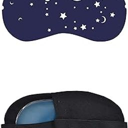KWENZY Premium Reusable Cooling Gel Eye Mask For Sleeping - Hot & Cold Therapy For Puffy Eyes, Dark Circles, Headache Relief, Eye Strain - Adjustable Strap, Soft Fabric Backing, Ideal For Travel, Meditation & Relaxation - Unisex Sleep Aid Mask For Men & Women (EM58)-image-64