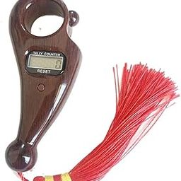 SayYes Prayer Beads Finger Counter for Pooja Meditation Prayer Japa Puja Mala Plastic Bead Portable Rotating Digital Counter (Chocolate Color)-3