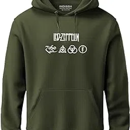 indissh Hoodies | Unisex Hoodie Sweatshirt Music Front Back Printed for Both Girls and Boys MUF-LEDZEP-picture-18