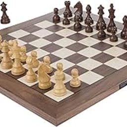 DGT USB Walnut e-Board with Timeless Pieces Weighted - Electronic Chess-image-24