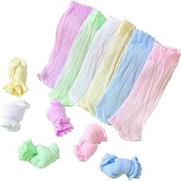Kids Socks, Thin Mesh Kids Lace Socks for Dance Socks, Mesh Socks for Students Baby Toddler Girls Candy Color Cotton Frilly Socks, Thin Mesh Summer for Dress (1-3 year) 5 Pair.-image-27