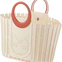 SECRET DESIRE Creations Laundry Basket Household Simple with Carrying Handles Utility Storage Basket Red Handle|Home Decor|Figurines-44