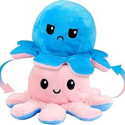 Octopus Plushie Reversible Soft Toys for Kids, Plush Soft Toys for Baby Boys and Girls, Best Gift, Octopus Soft Toy for Kids - Purple Pink-image-20