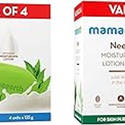 Mamaearth Neem Moisturizing Lotion Soap with Neem & Tea Tree for Skin Purification (Value Pack Of 8)-125 gX8 Units For Skin Protection|Soothes Inflammation|Deeply Cleanses|76% TFM Grade 1 Soap-19