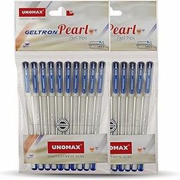 UNOMAX Geltron Pearl 20 (20 Blue) | Professional Ergonomic Design for Daily Use, Exam-Friendly | Fast-Flowing Ink, Writing Precision, Budget-Friendly,-image-49