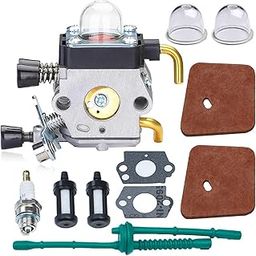 HOODELL Adjustable FS55 Carburetor, Easy-Start FS 55 Carb with Rebuild Kit, FS55R FS45 Carburetor for ZAMA STIHL String Hedge Trimmer Weed Eater Parts with Fuel Line Kit-picture-18