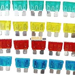 Road Religion Top-quality Standard Norm Fuse Kit - Amps (10, 15, 20, 30) - 20 Pieces (5 Pc Each)-13