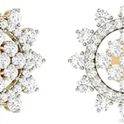 Aucent by PC Jeweller The Heather 18KT Yellow Gold and Diamond Earrings-picture-15