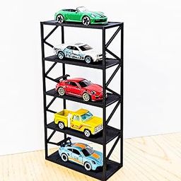 Garage64 5-Car Display Rack – Premium Matte Black Tabletop Organizer with Tire Slots & Side Guards for 1:64 Scale Diecast Cars (Hot Wheels, Matchbox, Tomica, Greenlight)-image-100