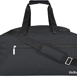 polyester 25 Cms Duffle Bag(AG_28_Black_Black)-image-4