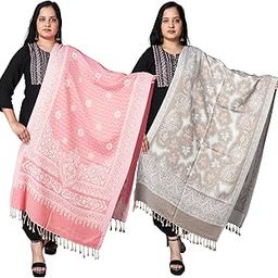 Cotton Floral Jacquard All Weather Shawl Combo | Stole for Women-image-41