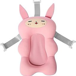 LOOM TREE® Soft Baby Bath Seat Support Mat Portable for Newborn Infant 0-6 Months Pink | Bathing & Grooming | Bath Tub Seats & Rings-image-6