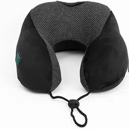 ICON The Comfort Cloud Pure Memory Foam Neck Pillow | Adjustable Travel Pillow with Breathable, Machine-Washable Cover | Ideal for Flight Travel, Car Sleeping, Neck & Head Support (Black)-picture-23