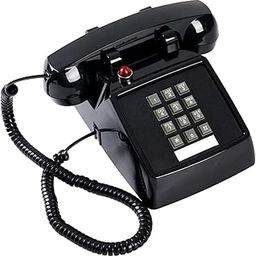 CALANDIS™ Vintage Design Wired Desk Telephone Metal Base for Hotel Home 13x22.2x11.5cm Black | Other Home Dacor | Home Dacor-11
