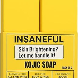INSANEFUL Kojic Acid 2% Soap with Niacinamide | For Pigmentation, Sun damage, Brightening Underarm & Reduces Dark Spot | Soap for Men & Women | Suitable for All Skin Types 100 g-image-88