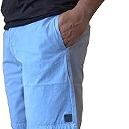 Men's 100% Cotton Canvas Shorts - Casual 100% Cotton Shorts 4 Pockets Back elsatic for Comfort fit Avilable in 5 Colors-image-14