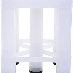 Nayasa Plastic Aarohi13 Stool (Glossy Finish, White, Stool_518_XL_White)-18