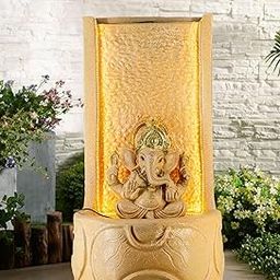 EXPLEASIA Slate Ganesha Water Fountain for Home, Office, Cafe, 3 feet, Fountain Big Size, Ganesha Water Fountain Indoor Home décor-image-71